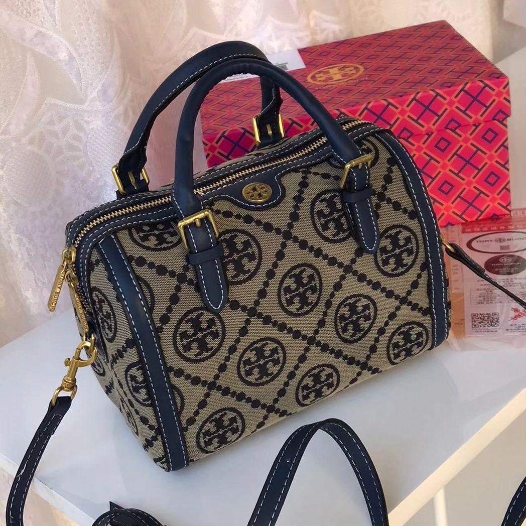 Patterned top-handle bag