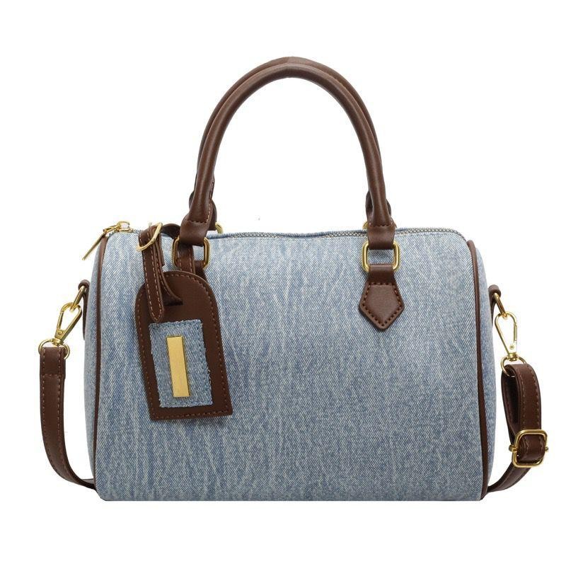 Denim satchel