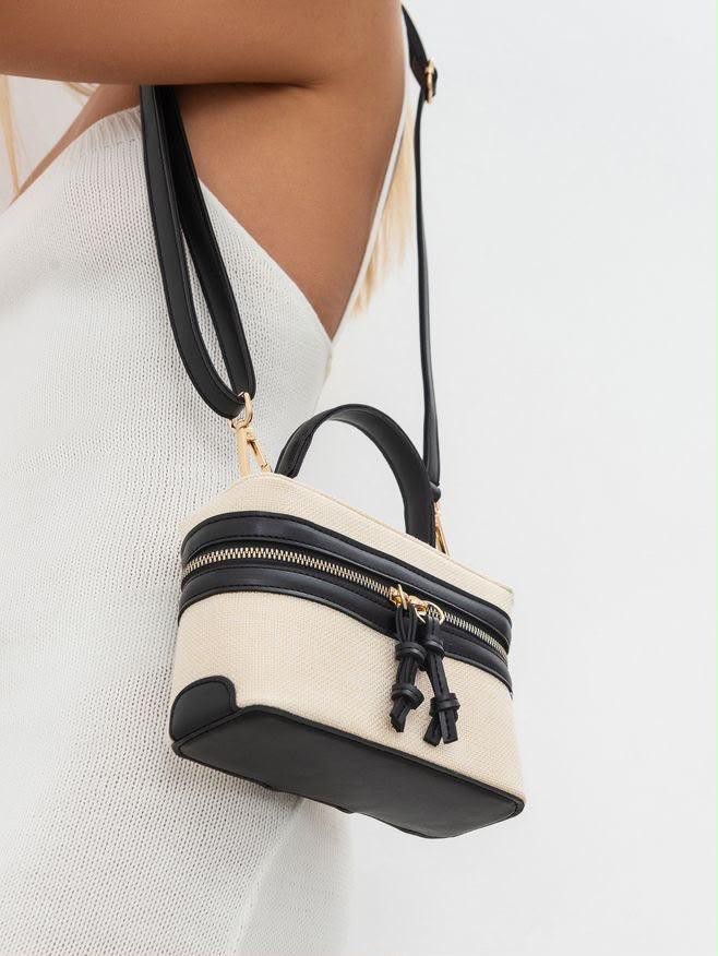 Cream crossbody bag