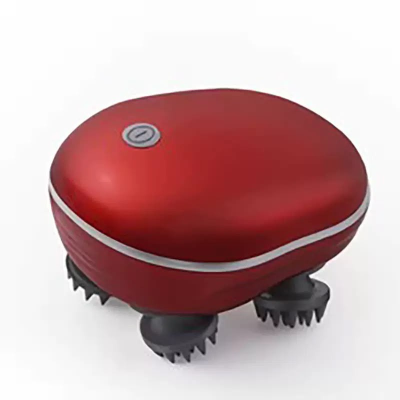 Red scalp massager