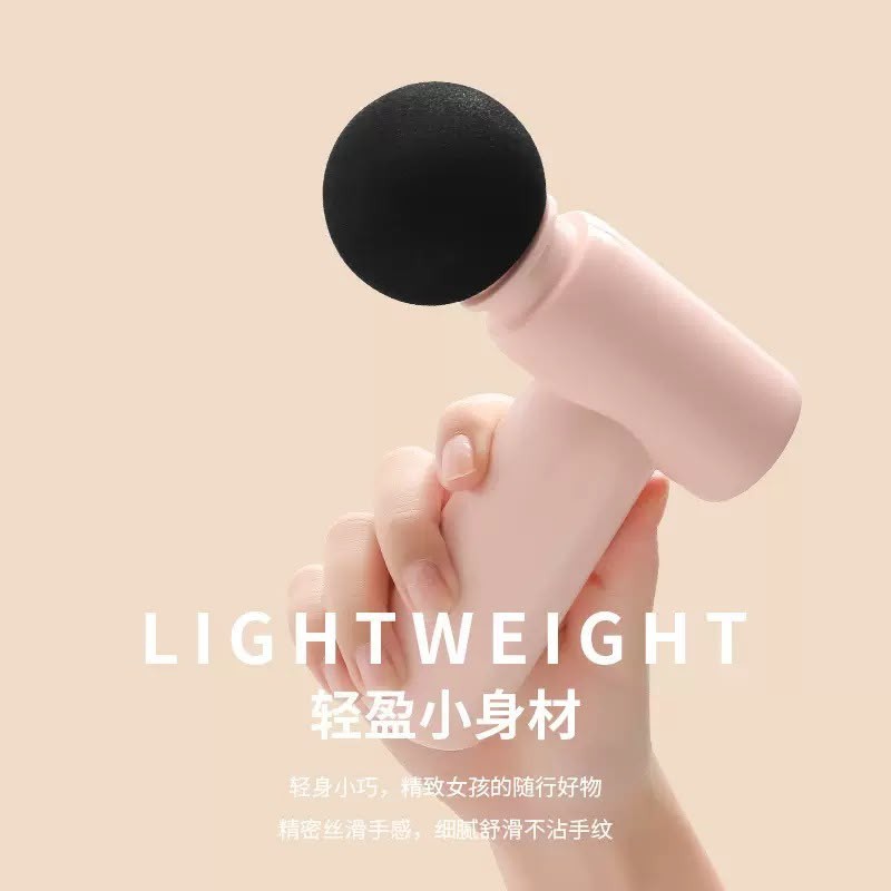 Pink handheld massager